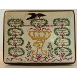 A Fredrick the Great enamel box commemorating the battles of the "Seven years war" between Prussia