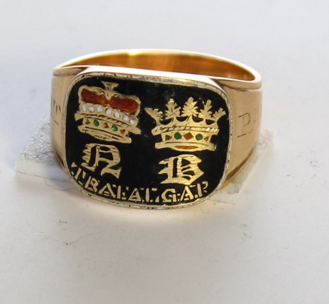 As was customary Rings were produced for Vice -Admirals Family and friends to wear The bezel of