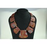 Graduated jasper and gold bead necklace by Abigail Sands.
Abigail Sands biographyFor more than a