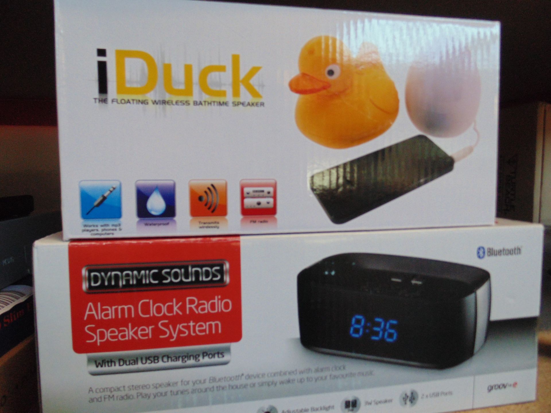 Wireless speakers and clock radio selection