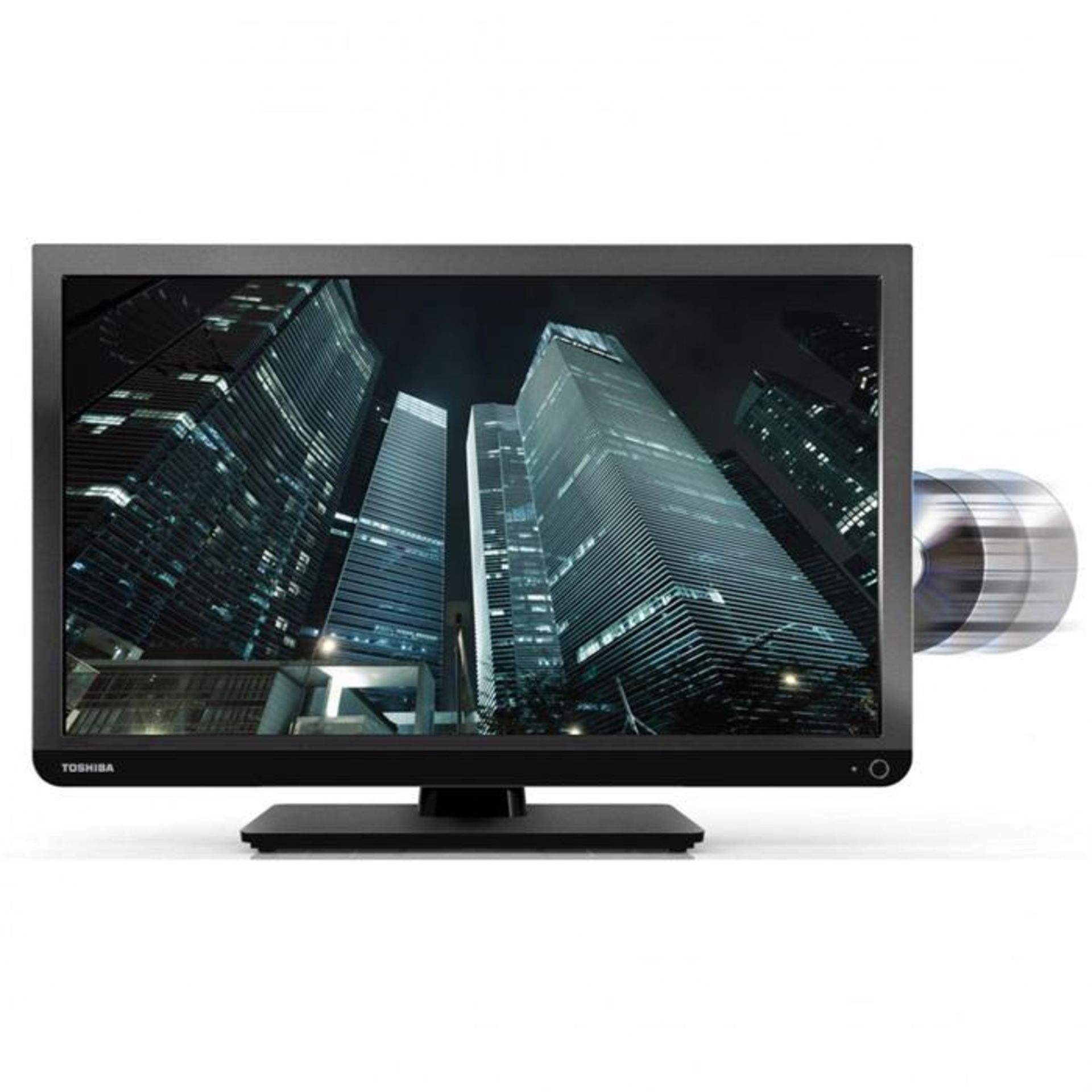Toshiba 24D1433B/24D1433B2 24-inch High Definition LED TV with Built-In DVD Player [Energy Class A]