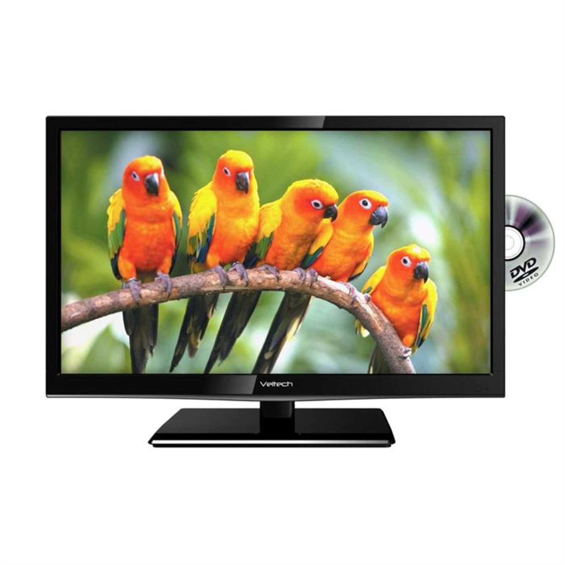 VELTECH VELLE22GBRDVD 22 -inch LCD 1080 pixels 50 Hz TV With DVD Player