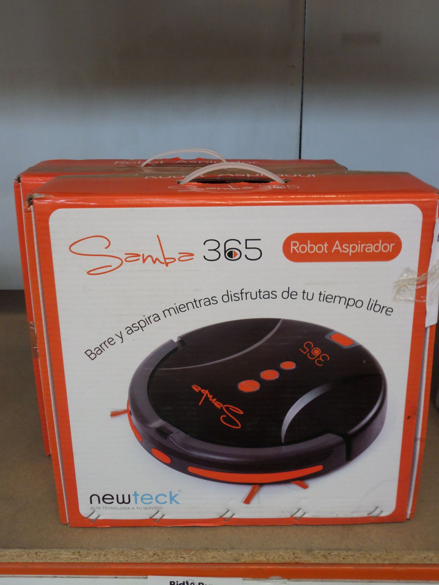 2X NEWTEK SAMBA 365 ROBOT VACUUM CLEANER