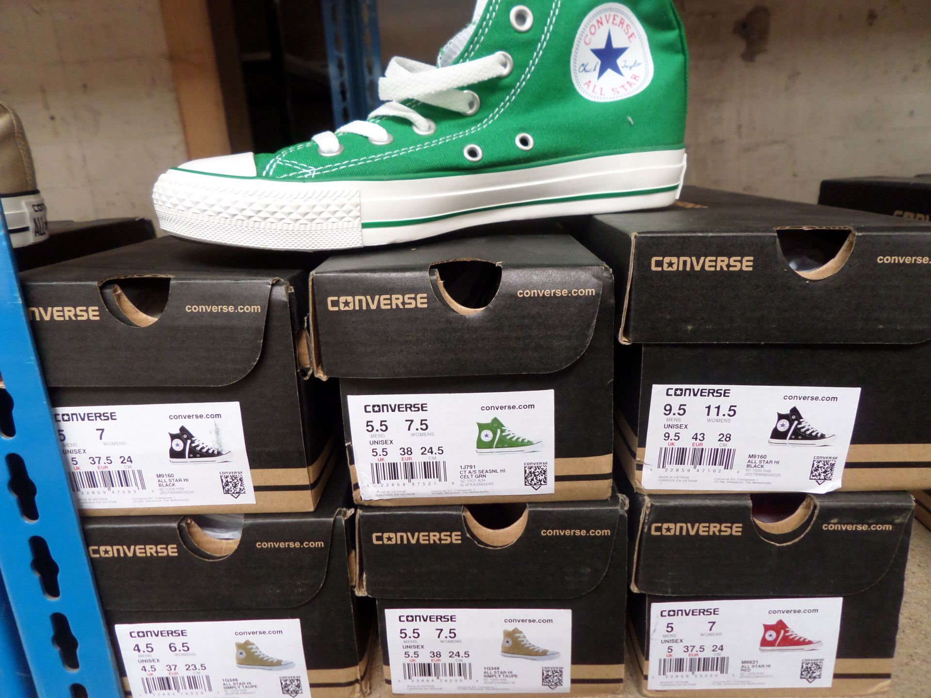 6 X Converse All Star Hip Top Canvass Trainers Various Colours Sizes 4.5-9.5 (New)