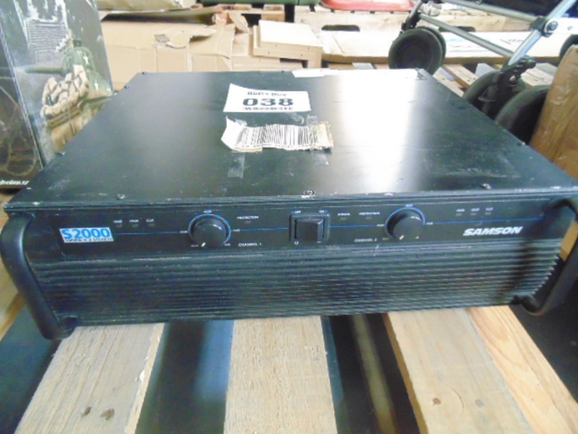 Samson S2000 2000W PA power amplifier 2 channel amp stereo working