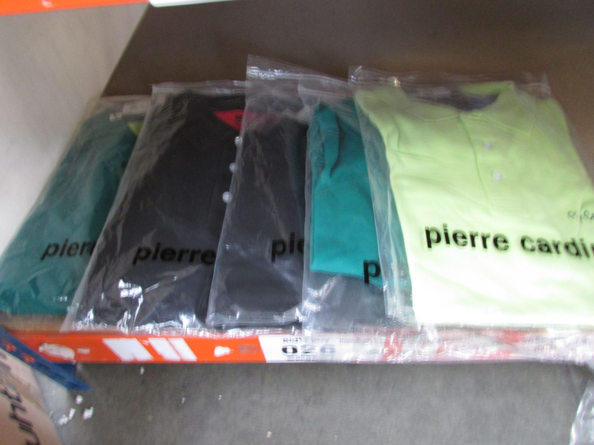 5X PIERRE CARDIN MENS POLO'S SHIRTS IN SIZES XL