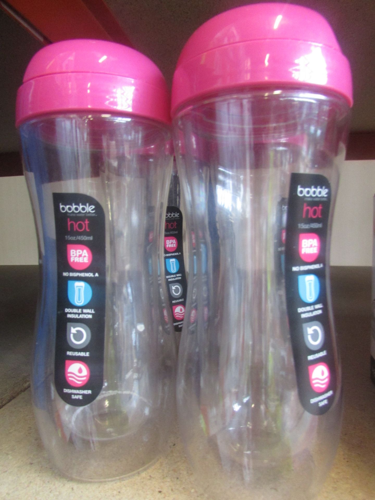 4X BOBBLE WATER BOTTLES (265)