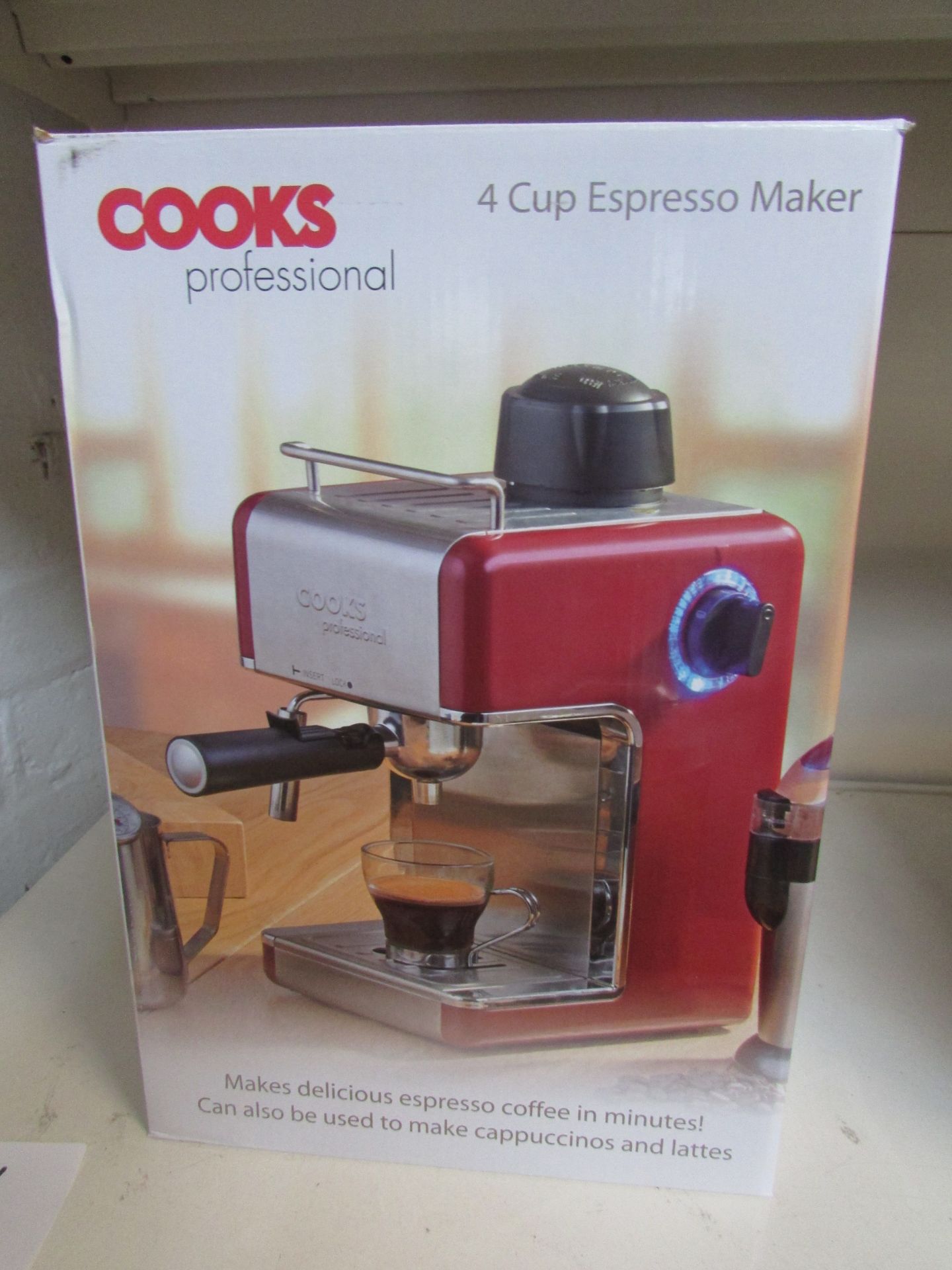 Cooks Professional 4 Cup Espresso Maker