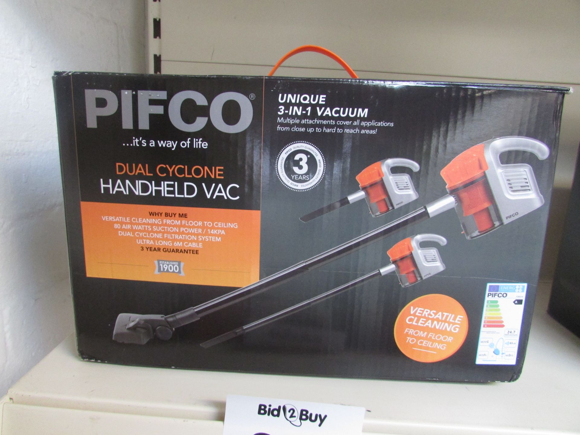 PIFCO Dual Cyclone Handheld Vac