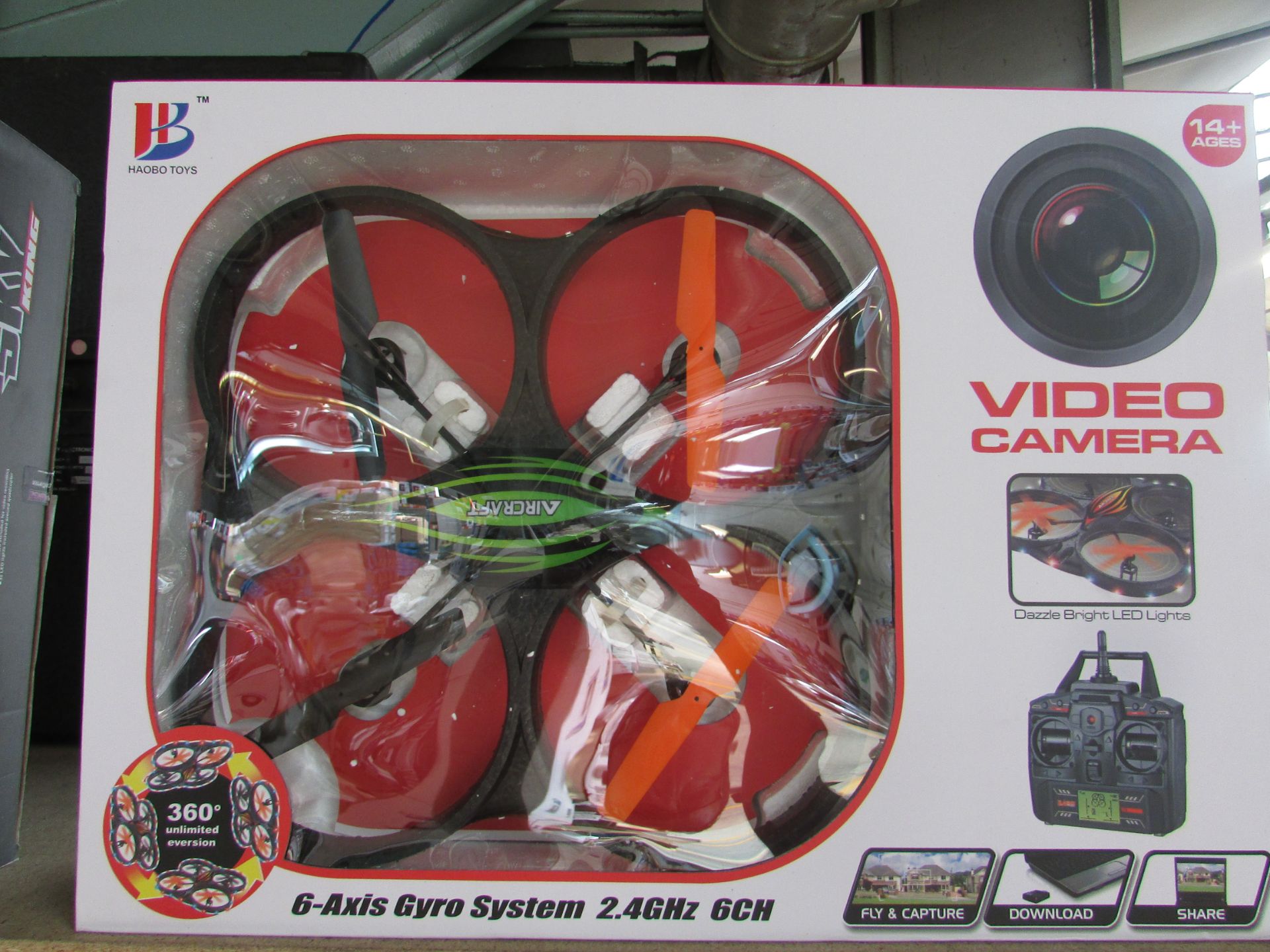 HAOBO TOYS VIDEO QUADCOPTER 6-AXIS SYSTEM 2.4GHZ