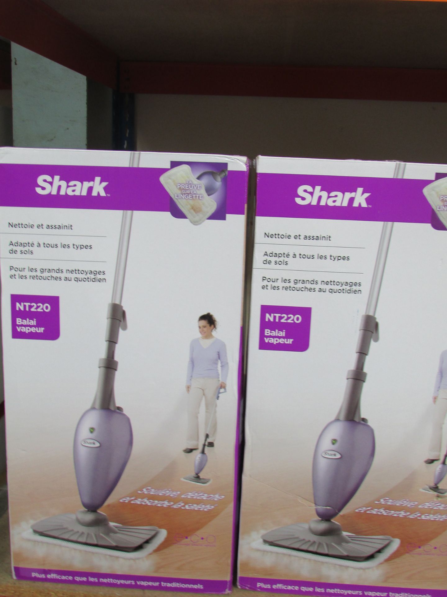 2X SHARK STEAM MOPS