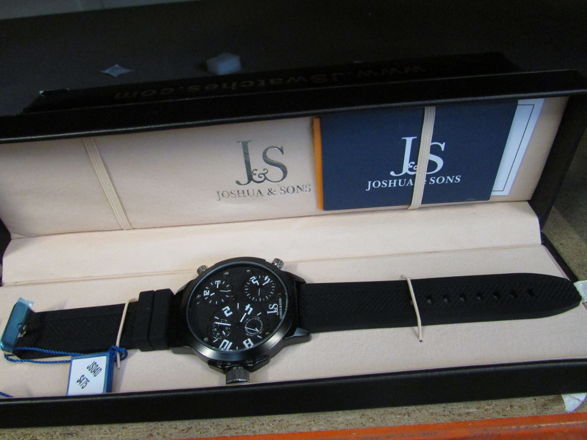 JOSHUA AND SONS MENS WATCH IN BLACK JS040