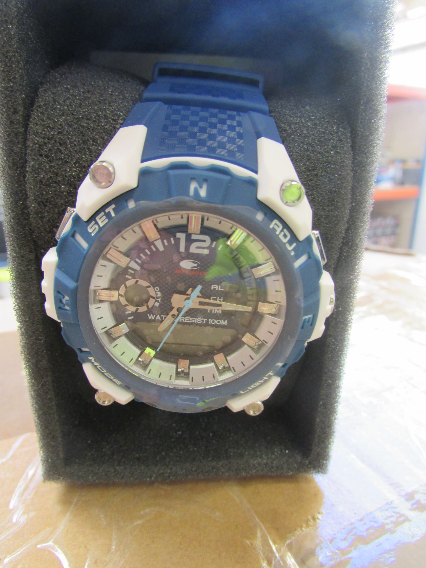 No Limits Sports Watch Blue/White