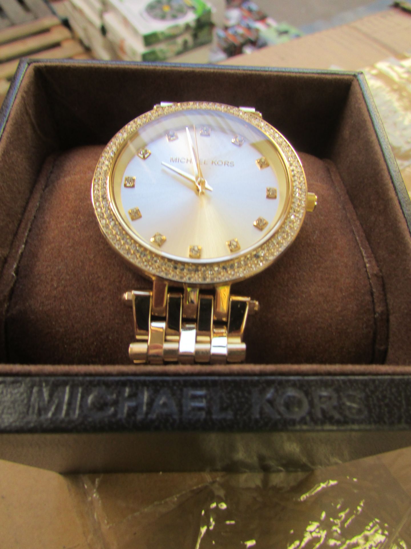 Michael Kors Ladies Darci Watch Gold MK3216