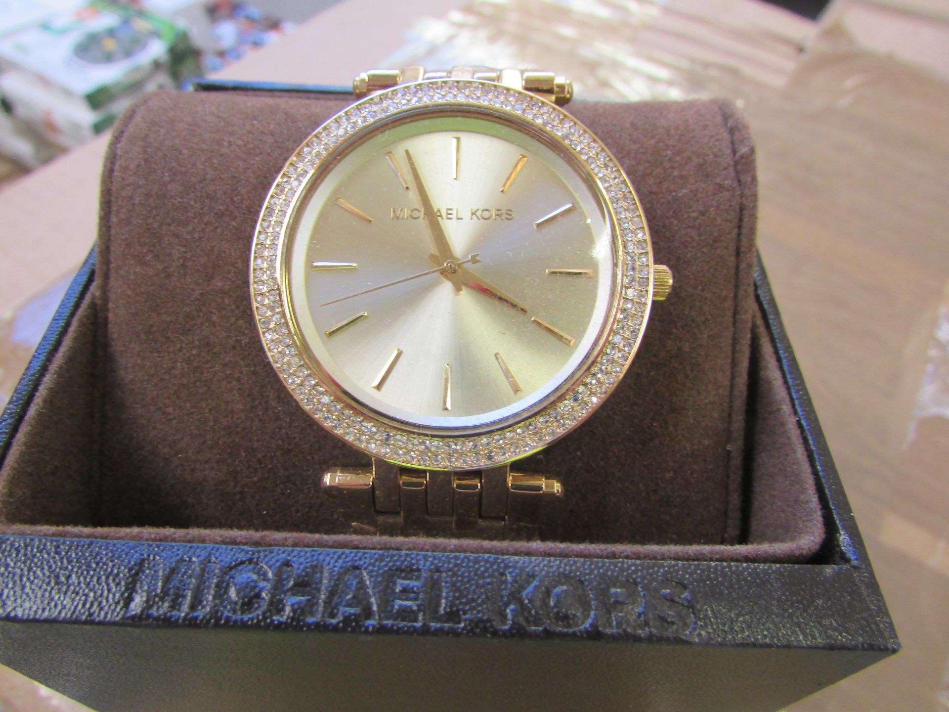 Michael Kors Ladies Darci Watch Gold MK3216