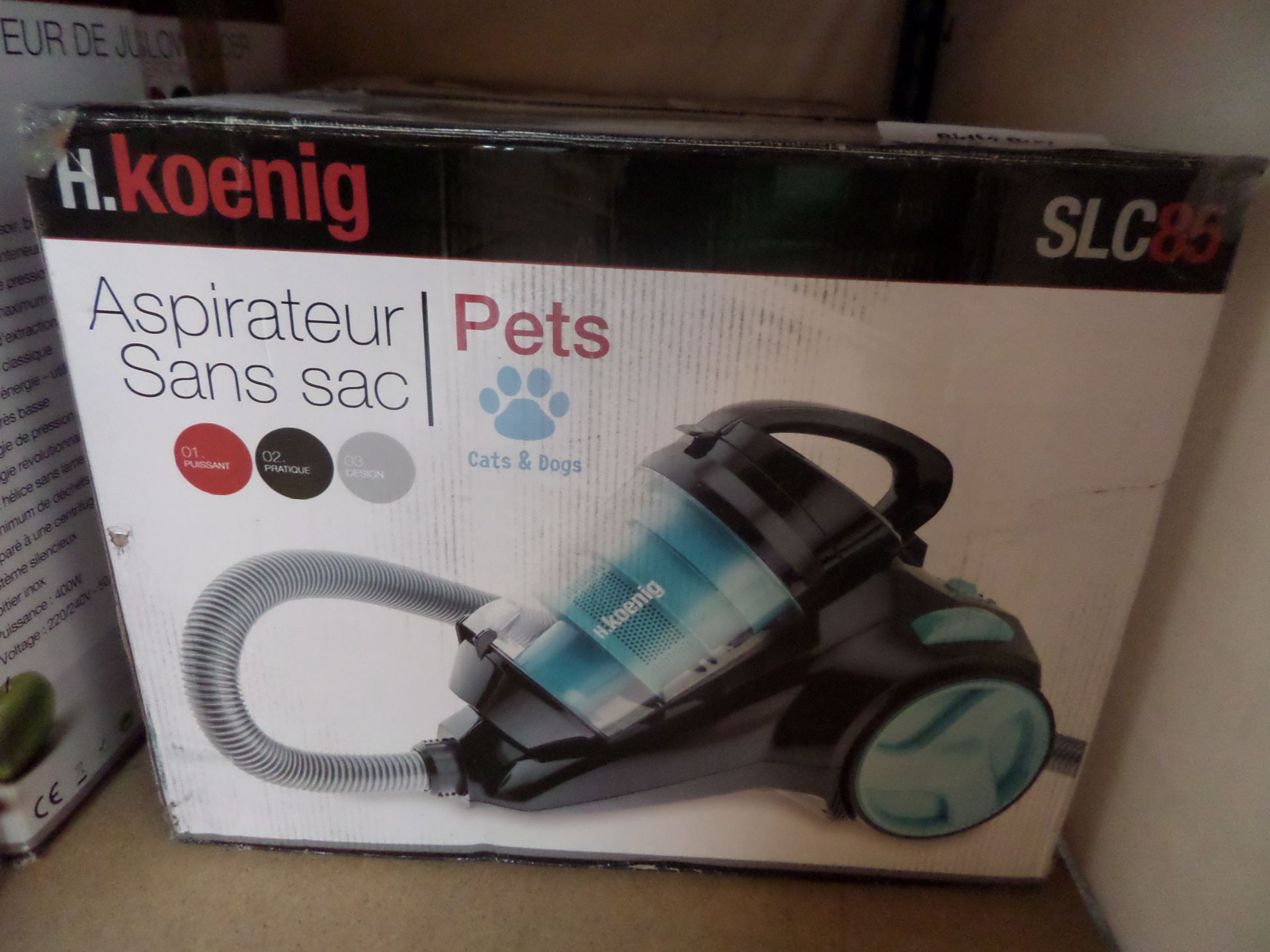 H.KOENIG PETS BAGLESS VACUUM CLEANER