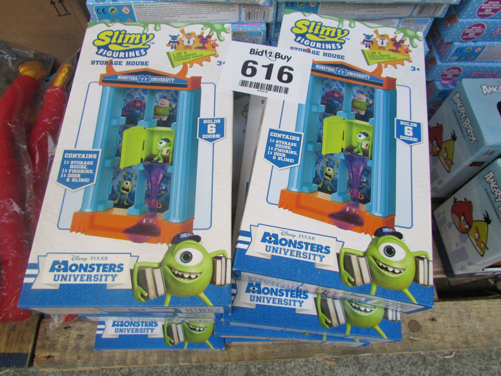 10 X Monsters University Slimy Figurine Storage House New