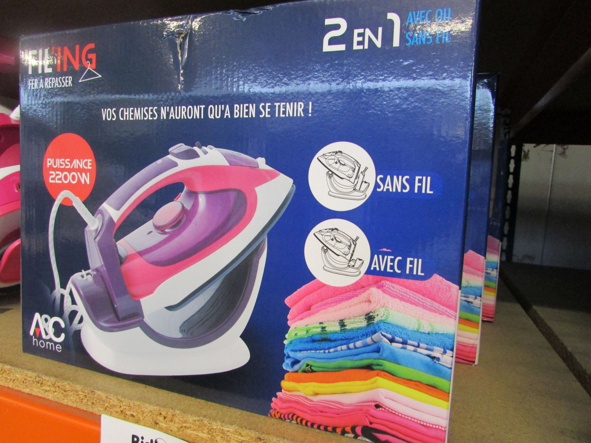 3X A&C Steam Iron 2 In 1