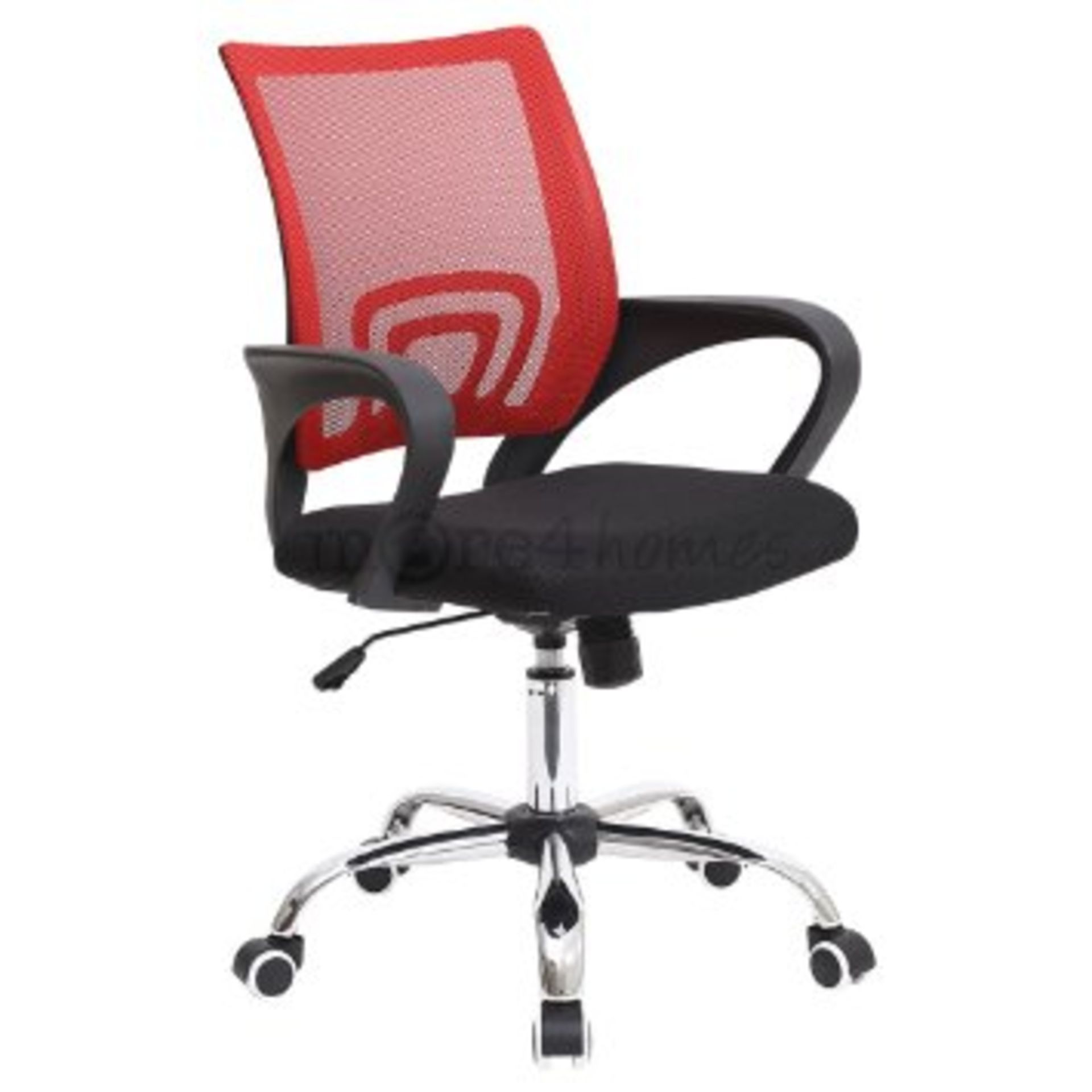 MORE 4 HOMES METRO MESH OFFICE CHAIR (BURGUNDY)