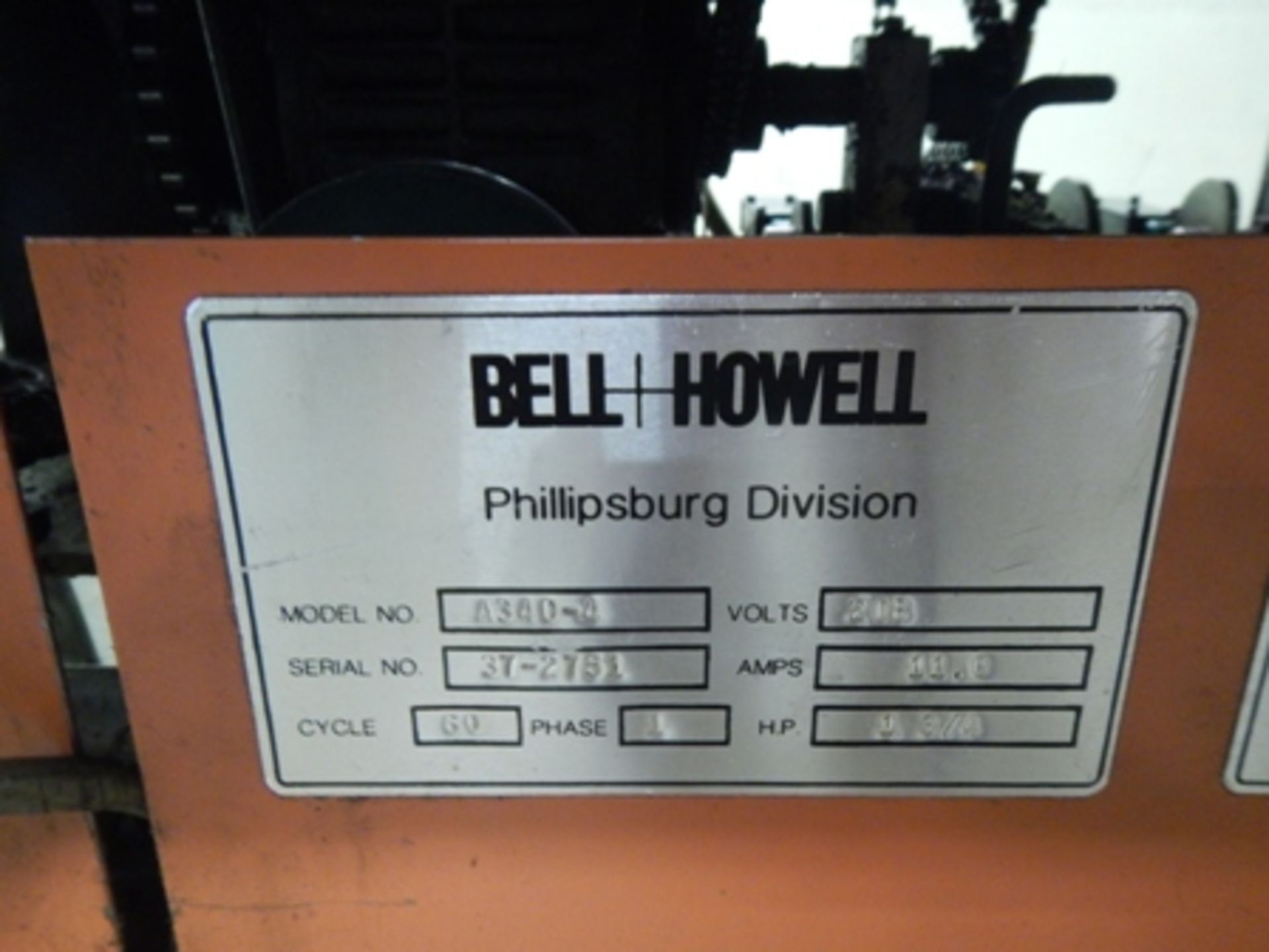 Bell & Howell A-340-4 envelope paper inserter, s/n 37-2751 - Image 3 of 3