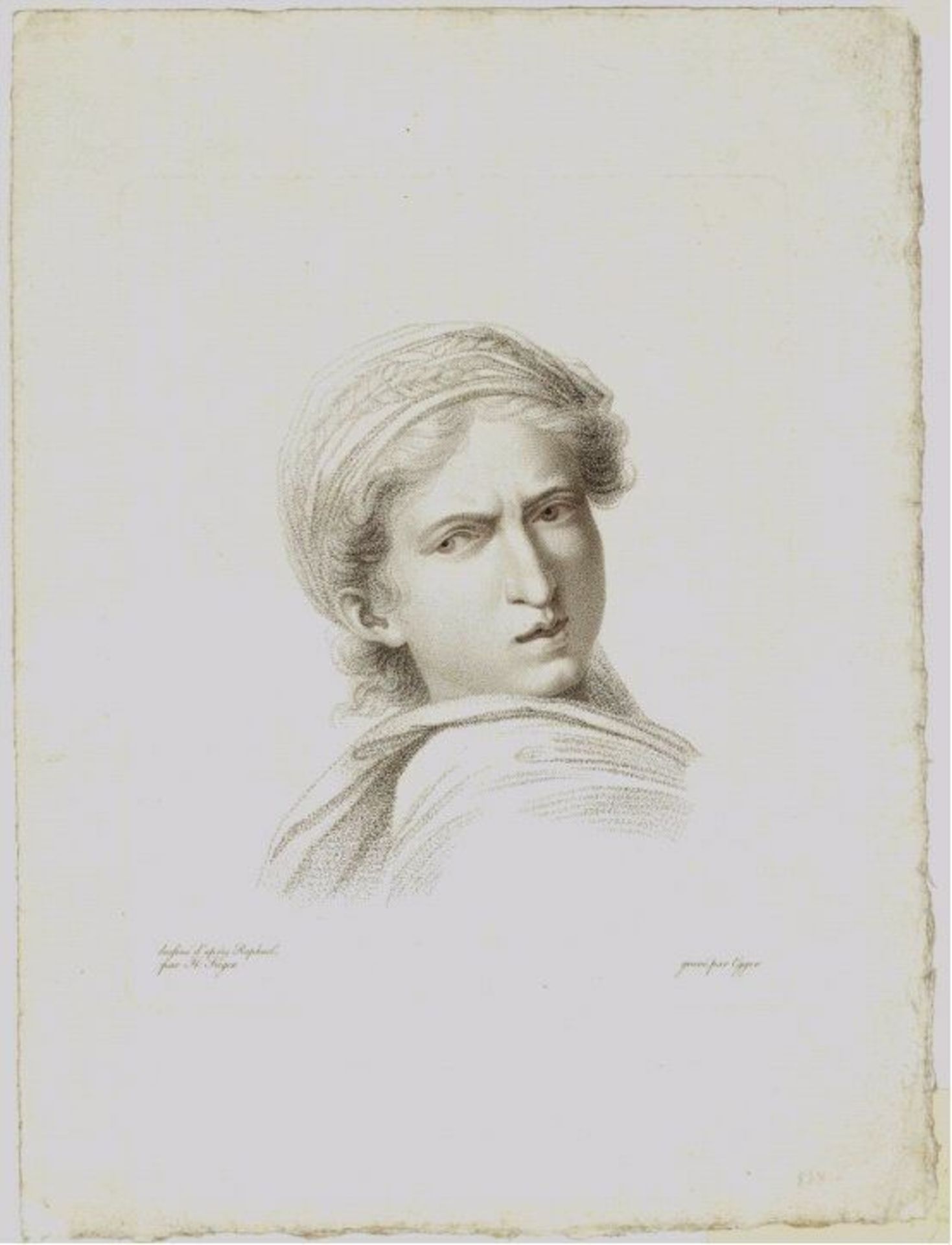 Reserve: 10 EUR        Füger Heinrich (Heilbronn 1751-1818 Wien) "Portrait eines jungen Mannes".