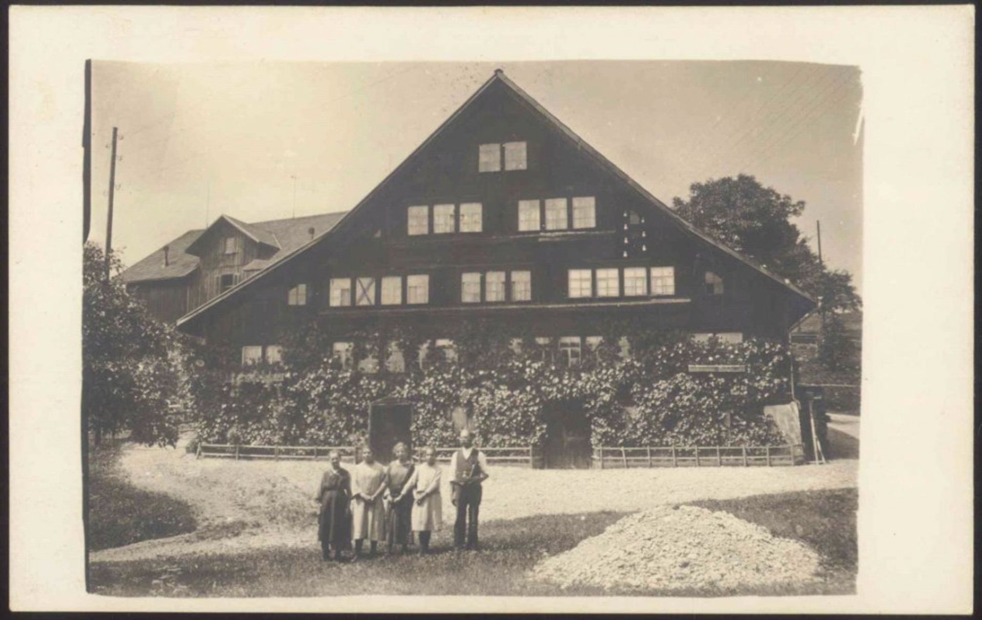 1928 Schweiz, Ansichtskarte NIEDERWIL - OBERBÜRENgelaufene schwarz/weiß Ansichtskarte des Ortsteiles