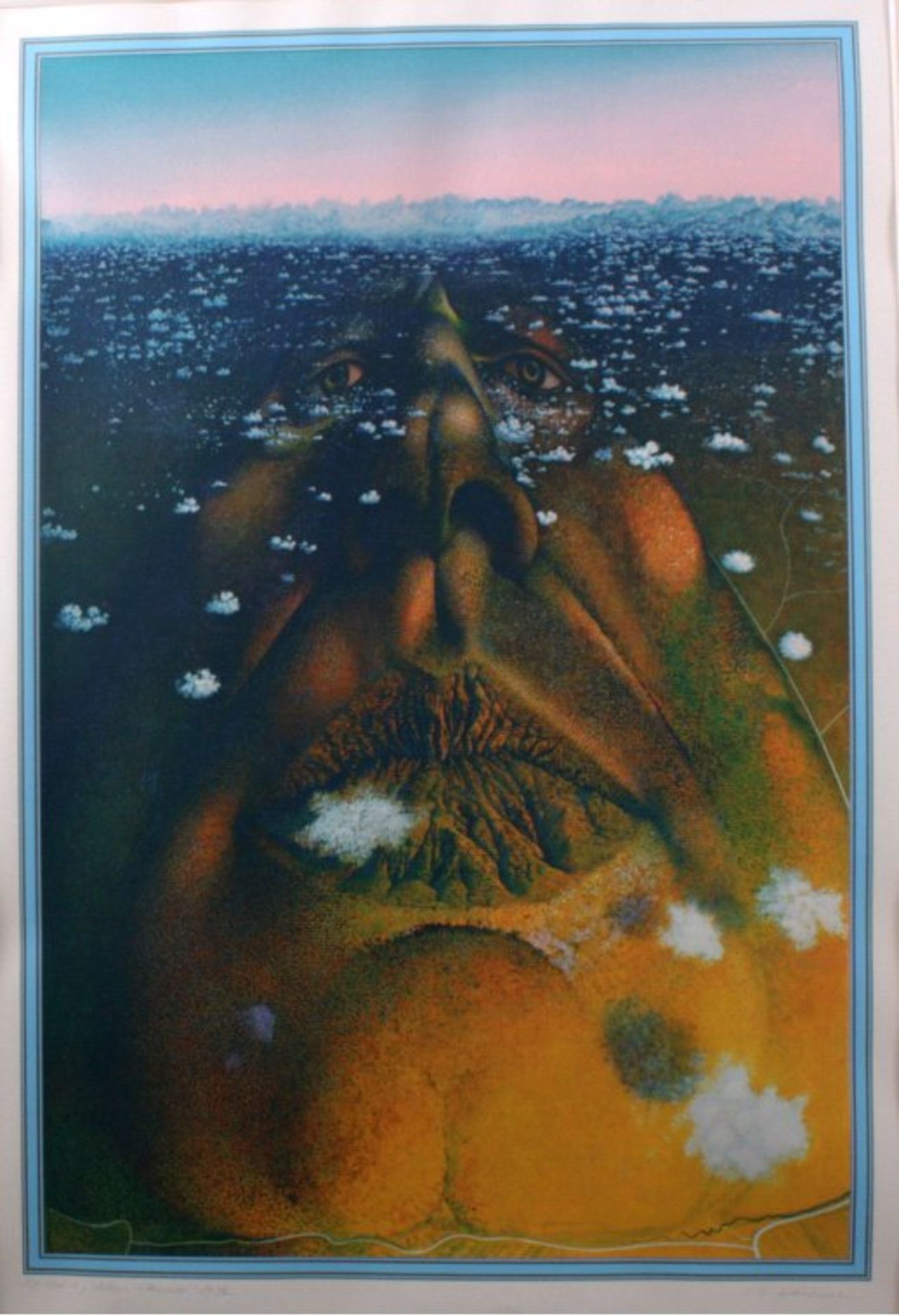 Rudolf Hausner (1914-1995)Farbserigraphie, "Adam Massivi" von 1972, Exemplar 17/200,unten rechts