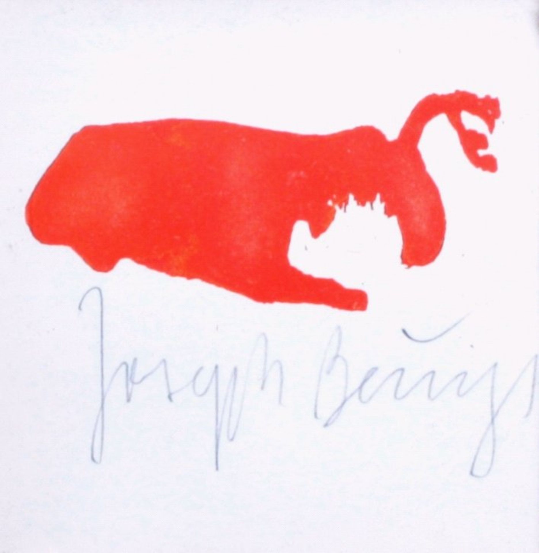 Beuys Joseph (1921-1986)Grafik Multiple, Farboffset, mit Bleistift signiert,gerahmt, ca. 9x9,5
