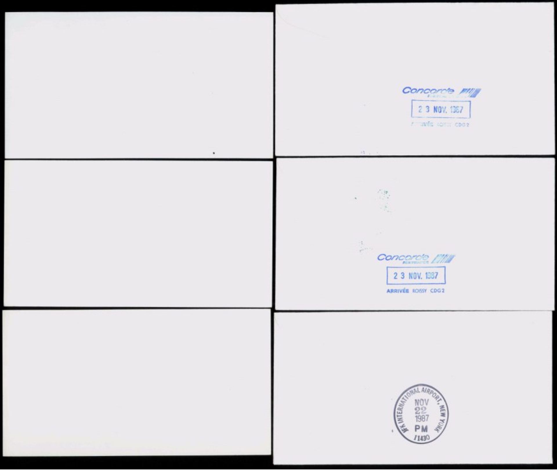 Motiv CONCORDE, Flugzeuge3 Briefe von 1987 je mit Air France Certificat, alles LuxusMindestpreis: - Bild 2 aus 2