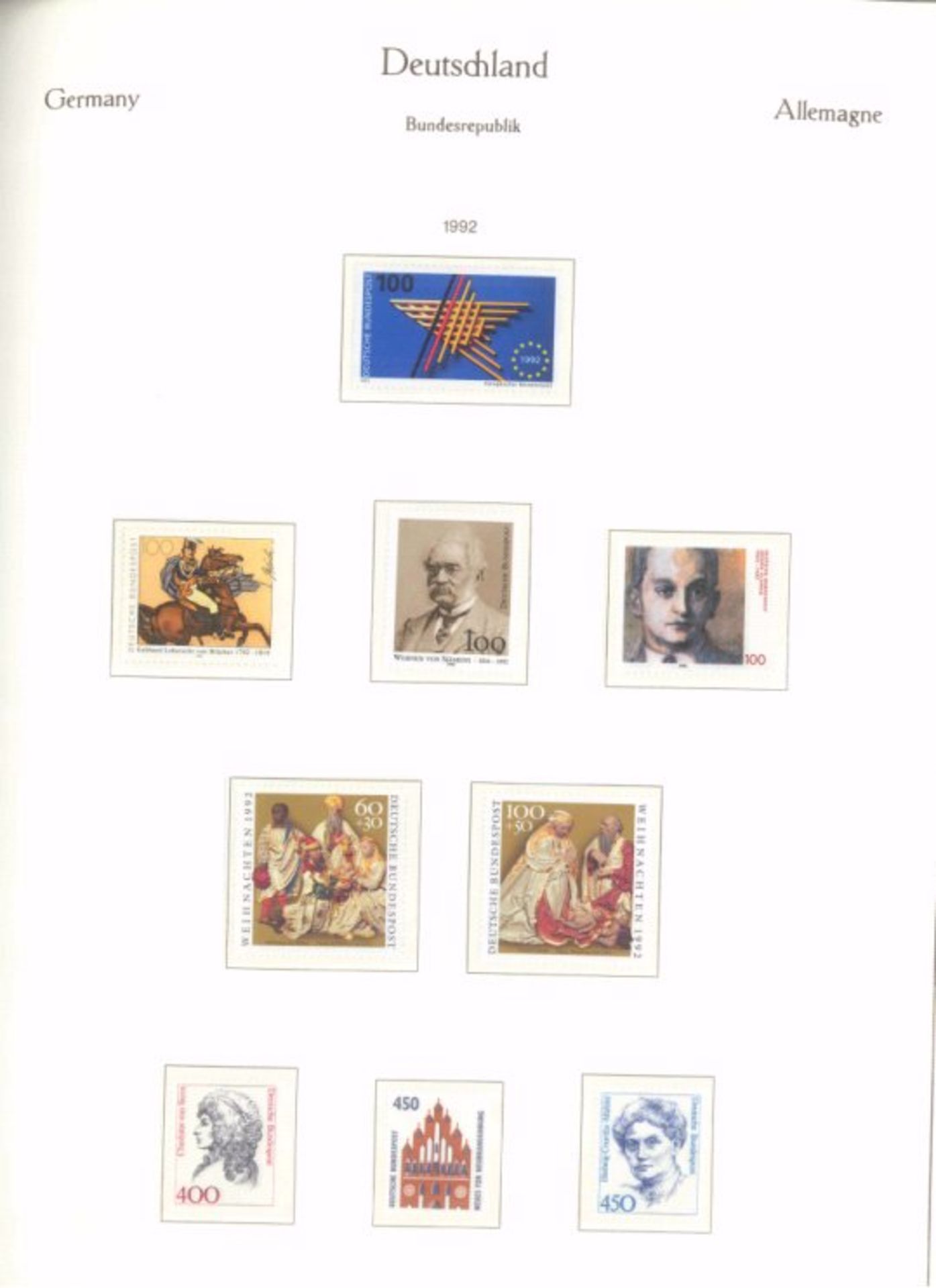 Deutschland - Sammlung mit enthaltener Nominale 120 EuroSammlungen Bund 1991-2002 postfrisch und DDR - Bild 6 aus 11