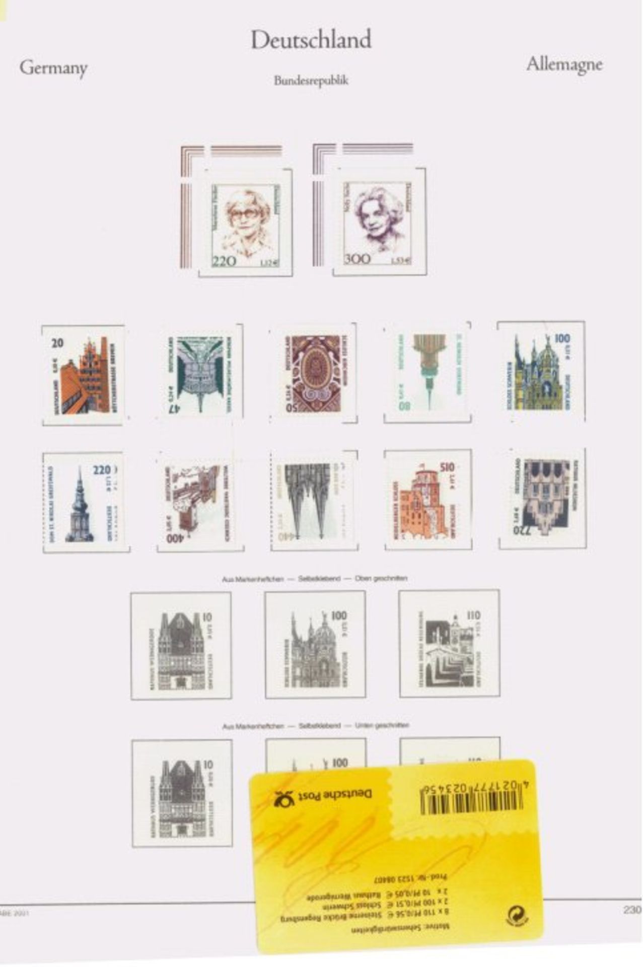 Deutschland - Sammlung mit enthaltener Nominale 120 EuroSammlungen Bund 1991-2002 postfrisch und DDR - Bild 4 aus 11