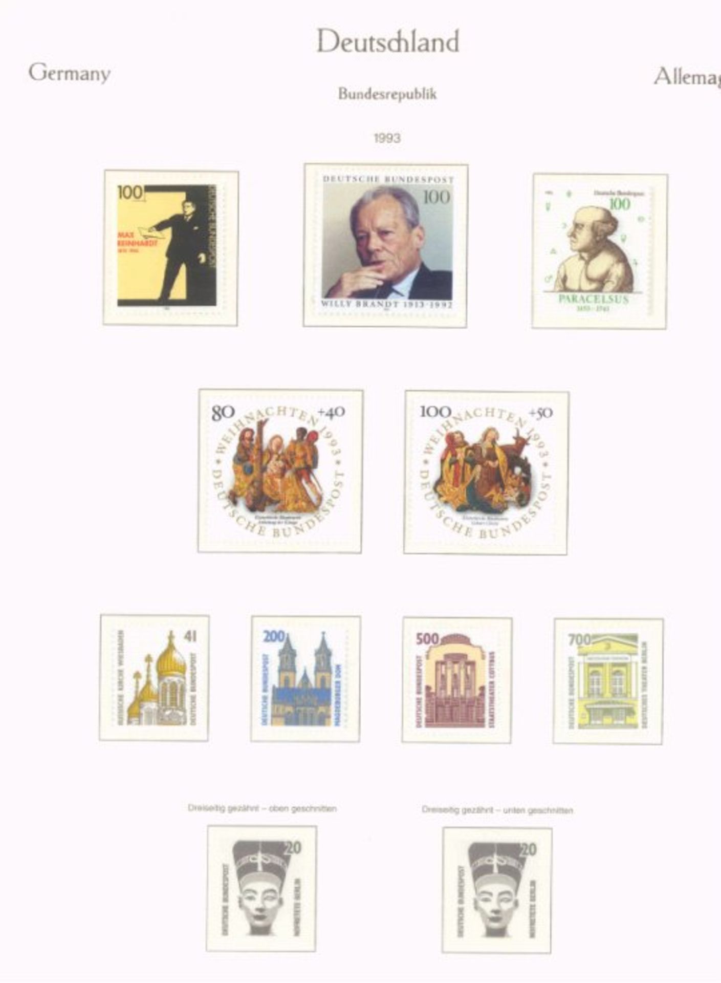 Deutschland - Sammlung mit enthaltener Nominale 120 EuroSammlungen Bund 1991-2002 postfrisch und DDR - Bild 7 aus 11