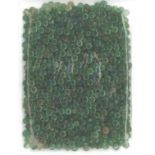 Konvolut lose, facetierte SmaragdeIn den Größen 3,4 bis 3,5 mm, gesamt ca. 156 ktMindestpreis: 180