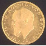 Bayern, Ludwig III, 20 Mark 1914 Din vz-stMindestpreis: 2000 EUR