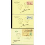 Belgien 1971 BALLONPOST Turnhout mit ORIGINAL Unterschriften3 verschiedene Sonderbelege zum