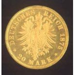 Braunschweig Wilhelm 1830-1884. 20 Mark Gold 1875 Asehr schön bis vorzüglichMindestpreis: 800 EUR