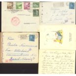 III. Reich 1936-1944;Belegelot mit Zeppelin-Sudetenlandfahrt5 Bedarfsbelege aus 1936-1944,