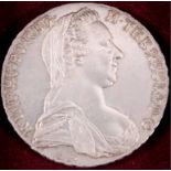 Maria Theresiataler von 1780Silber, ca. D- 41,3 mm, 28 gMindestpreis: 10 EUR