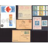 Bund, Perfins, Ostindien, Olympiade, Deutsches Reich1976 Bund, Olympiablock - ZWISCHENTYPE,