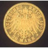 Deutsches Kaiserreich, Sachsen Georg 1902-1904 20 Mark 1903Evorüglich bis Stempelglanz, 7,93