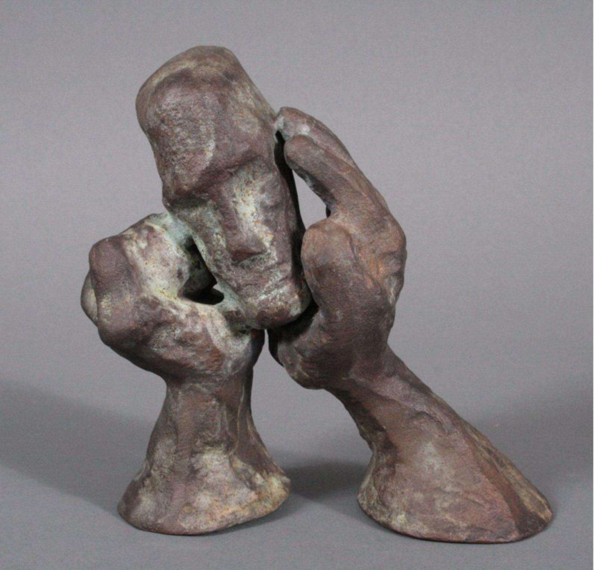 Dieter W. Meding (1942), Bronzeskulptur "Sentino"ca. 14,5x14x7 cm. - Image 2 of 3