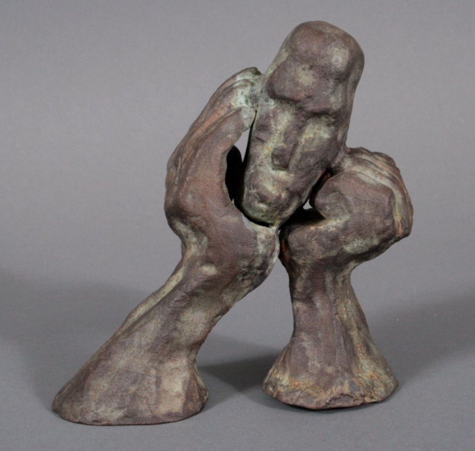 Dieter W. Meding (1942), Bronzeskulptur "Sentino"ca. 14,5x14x7 cm.