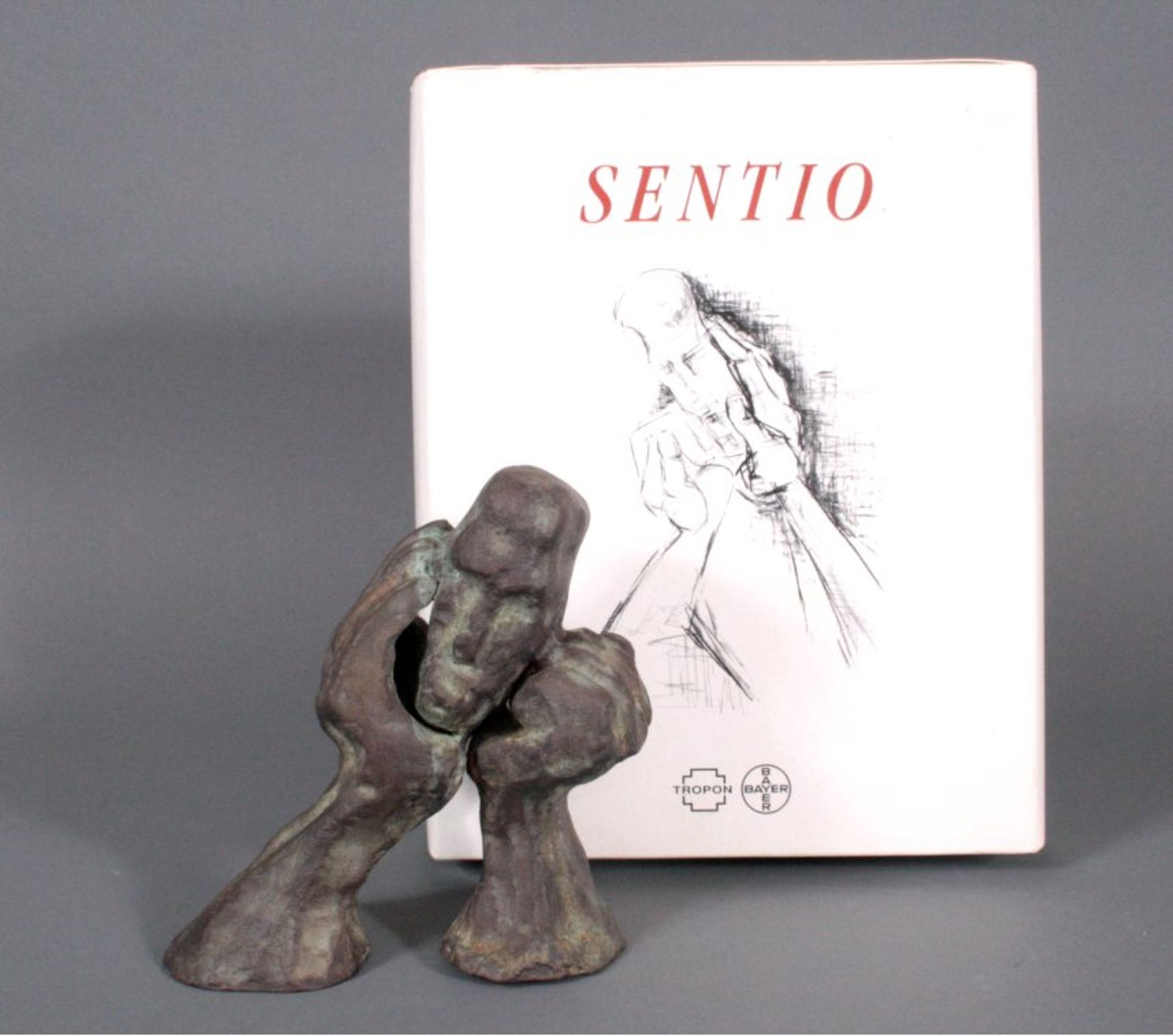 Dieter W. Meding (1942), Bronzeskulptur "Sentino"ca. 14,5x14x7 cm. - Image 3 of 3