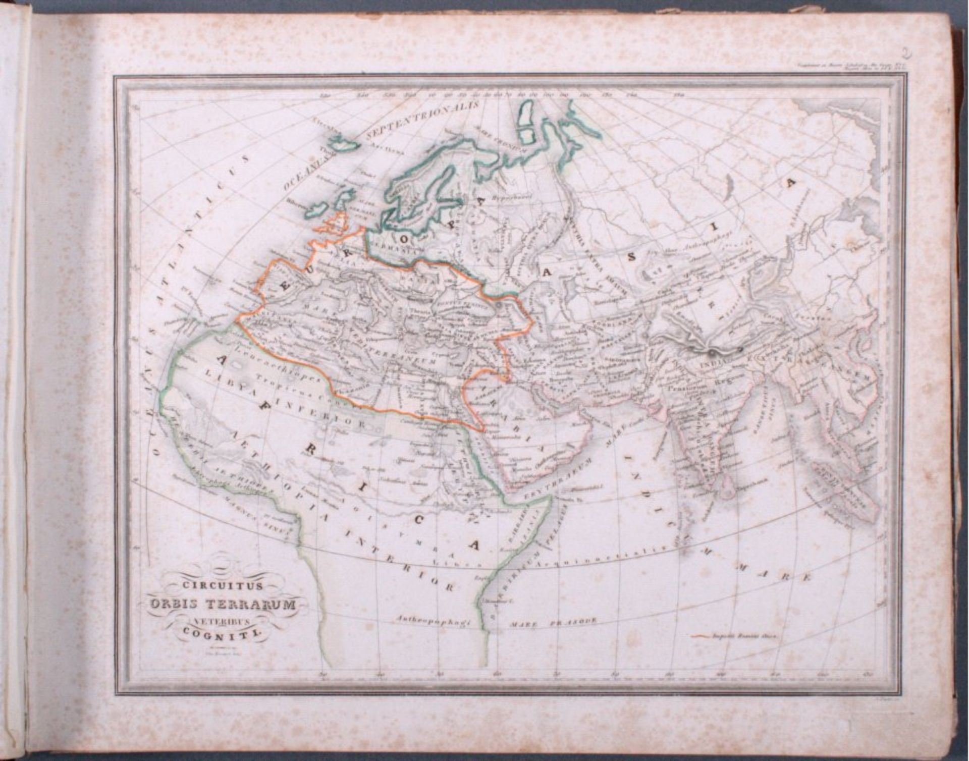 J. Meyer. Neuester Universal-Atlas für Alte u. NeueErdkunde, seltene Erstausgabe, soweit - Image 4 of 6