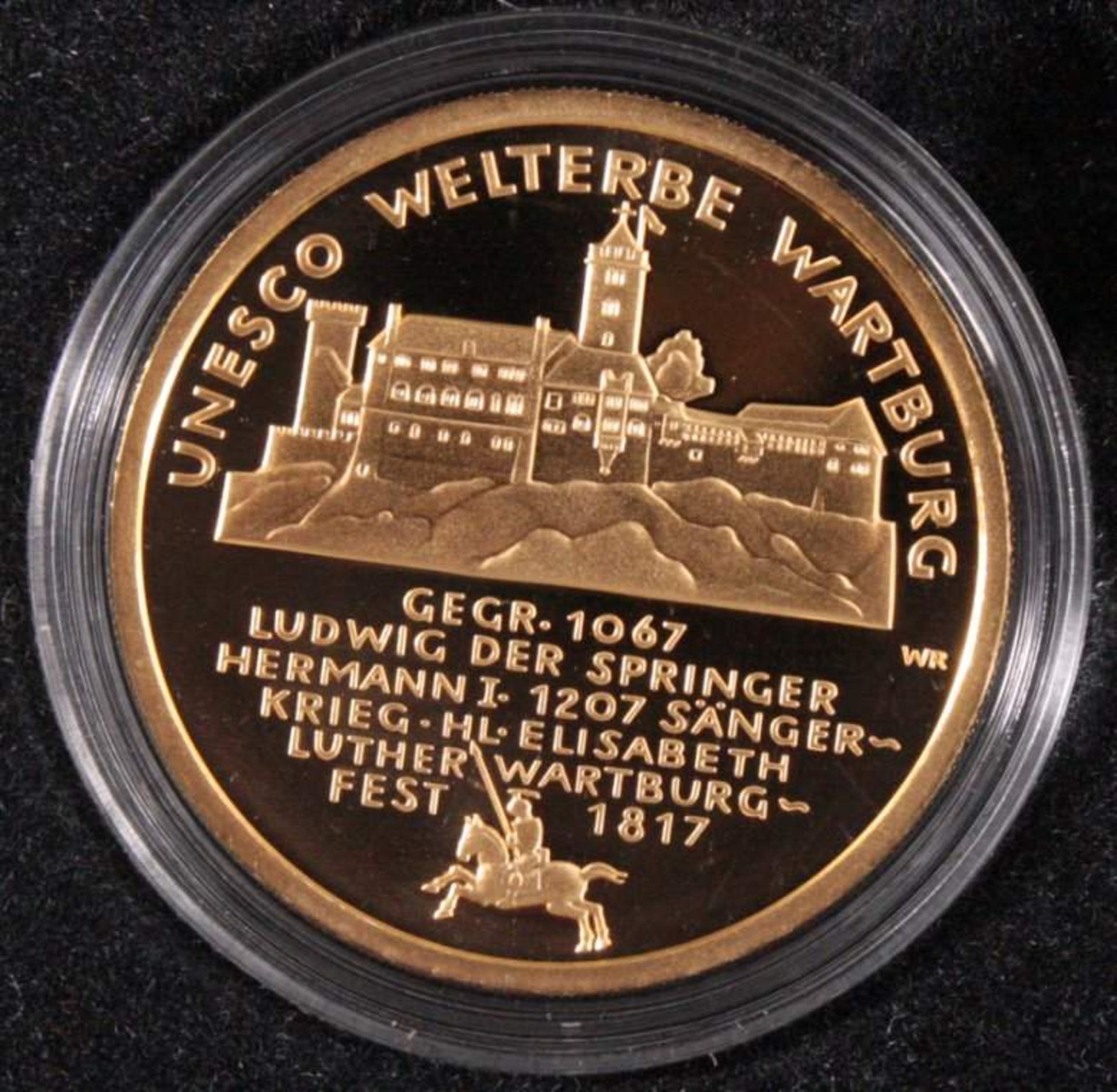 Goldmünze BRD 100 EUR 2011 WartburgPolierte Platte mit Echtheitszertifikat