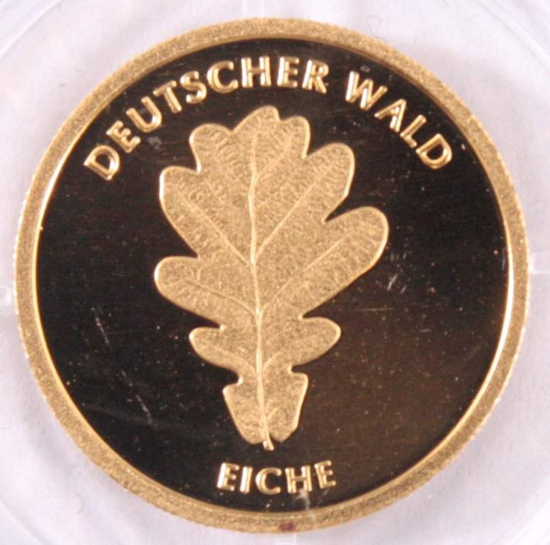 Goldmünze BRD 20 Euro 2010 EichePolierte Platte mit Echtheitszertifikat