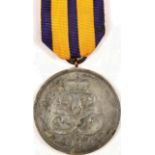 MEDAILLE FÜR VERDIENST IM KRIEGE 1914, Kriegsmetall, a. Bd., Trage- u. Alterspuren < 991760F,