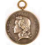 SCHLARAFFIA VERDIENSTMEDAILLE, vs. Kopfportrait, Umschrift "Ehrenschlaraffe Funke", rs. "Dem