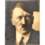 FOTO ADOLF HITLER, Kopfportrait, im Anzug, 13x18 cm, um 1933, etw. fleckig < 1012050F, Zustand: