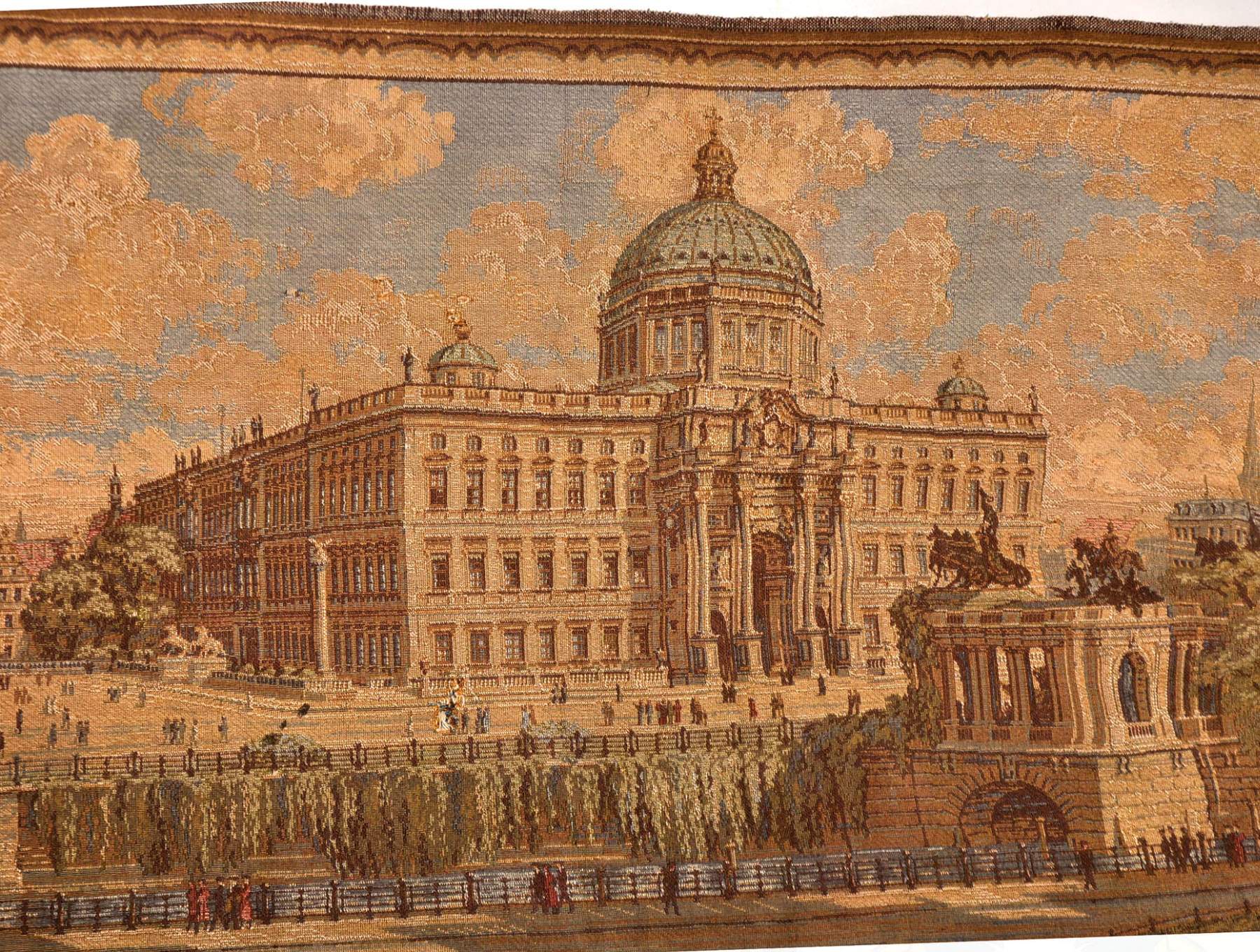 WANDBEHANG, Darstellung des Berliner Stadtschlosses, Nationaldenkmal W I, Dom u. Schlossbrücke in - Image 3 of 3